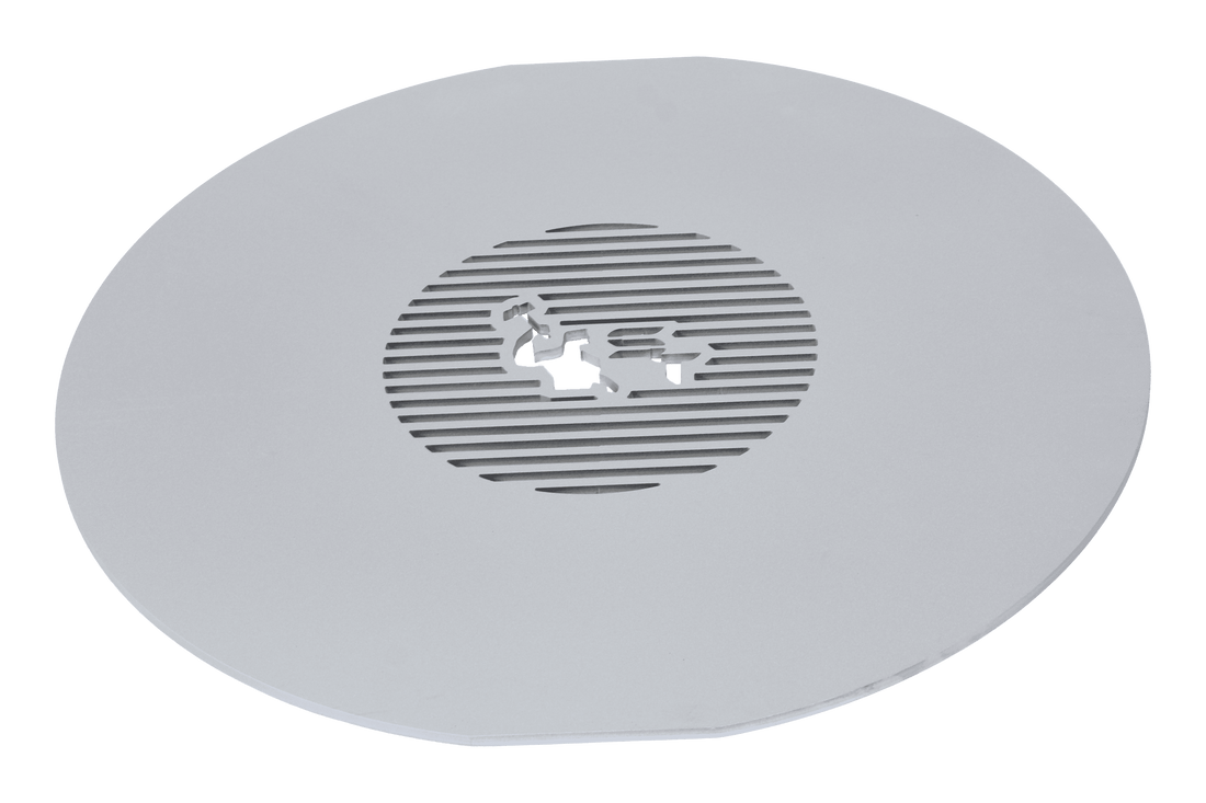 Griddle plate 500 mm, with grate