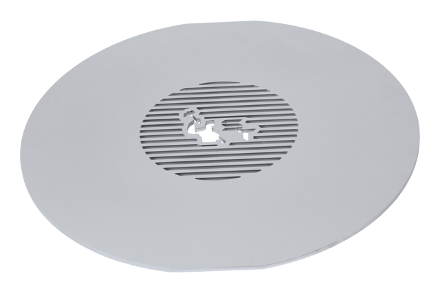 Griddle plate 500 mm, with grate