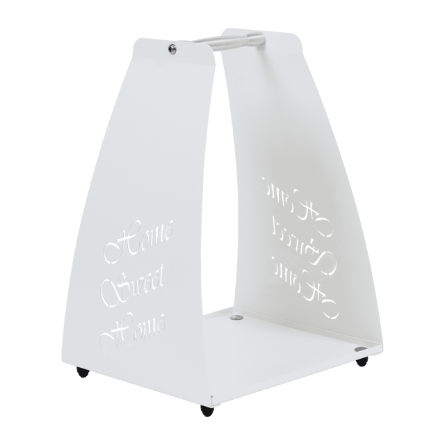 Home Sweet Home firewood carrier rack, white (231)