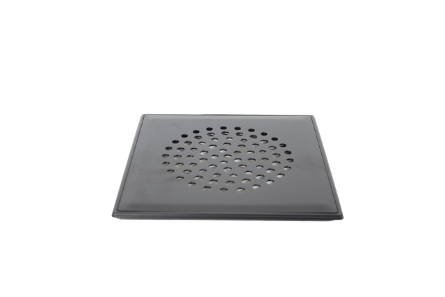Floor drain cover ball, matte black, stainless steel frame (572)