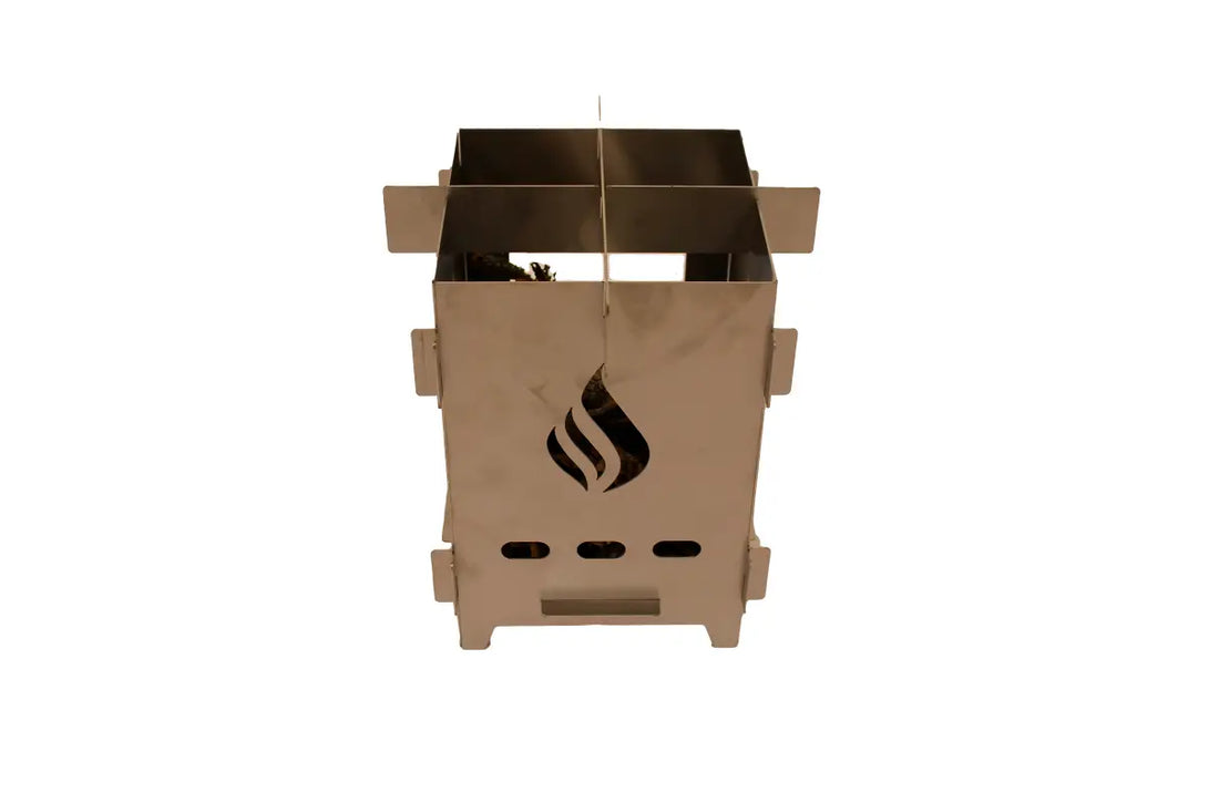 Twig cooker, stainless steel