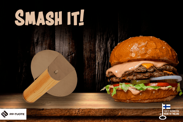 Smash burger press (steel)