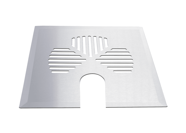 Floor drain cover only, APILA (clover) for pipe, U-hole, stainless steel (684)