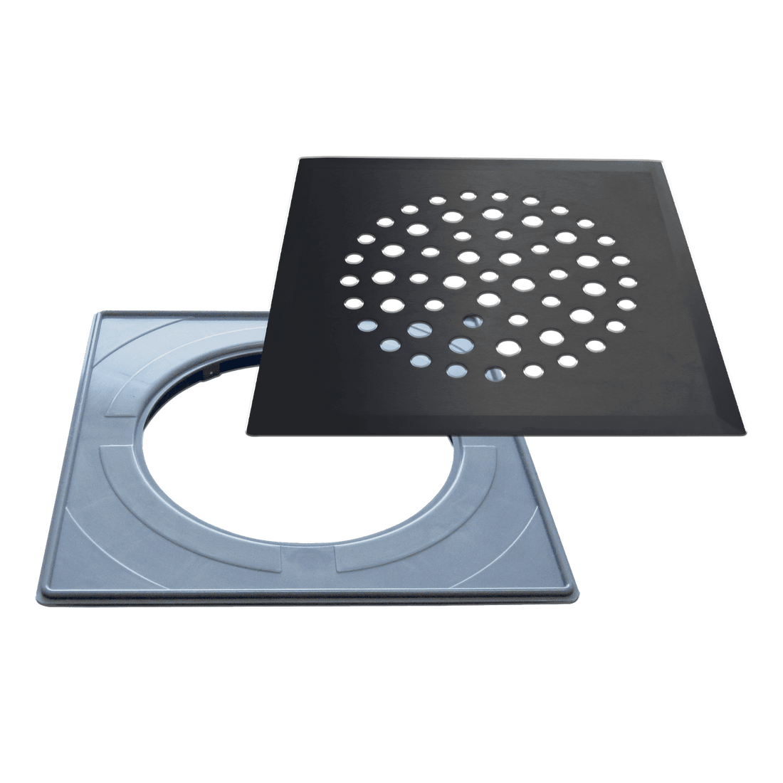 Floor drain cover PALLO (ball), matte black (669)