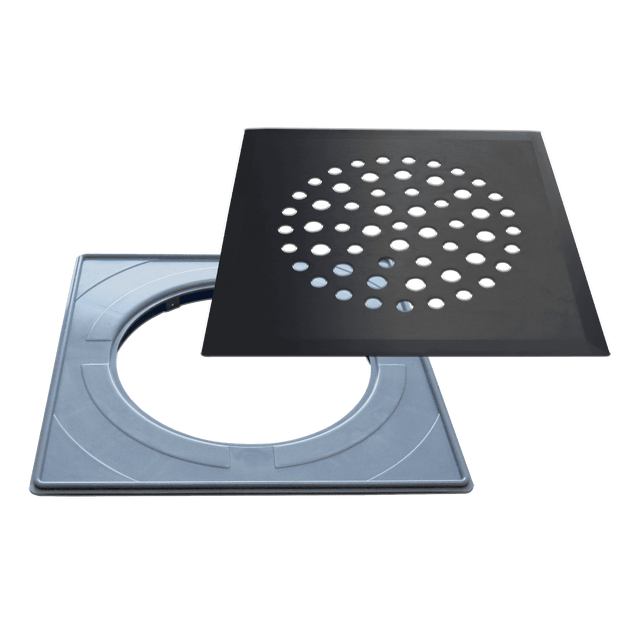 Floor drain cover PALLO (ball), matte black (669)