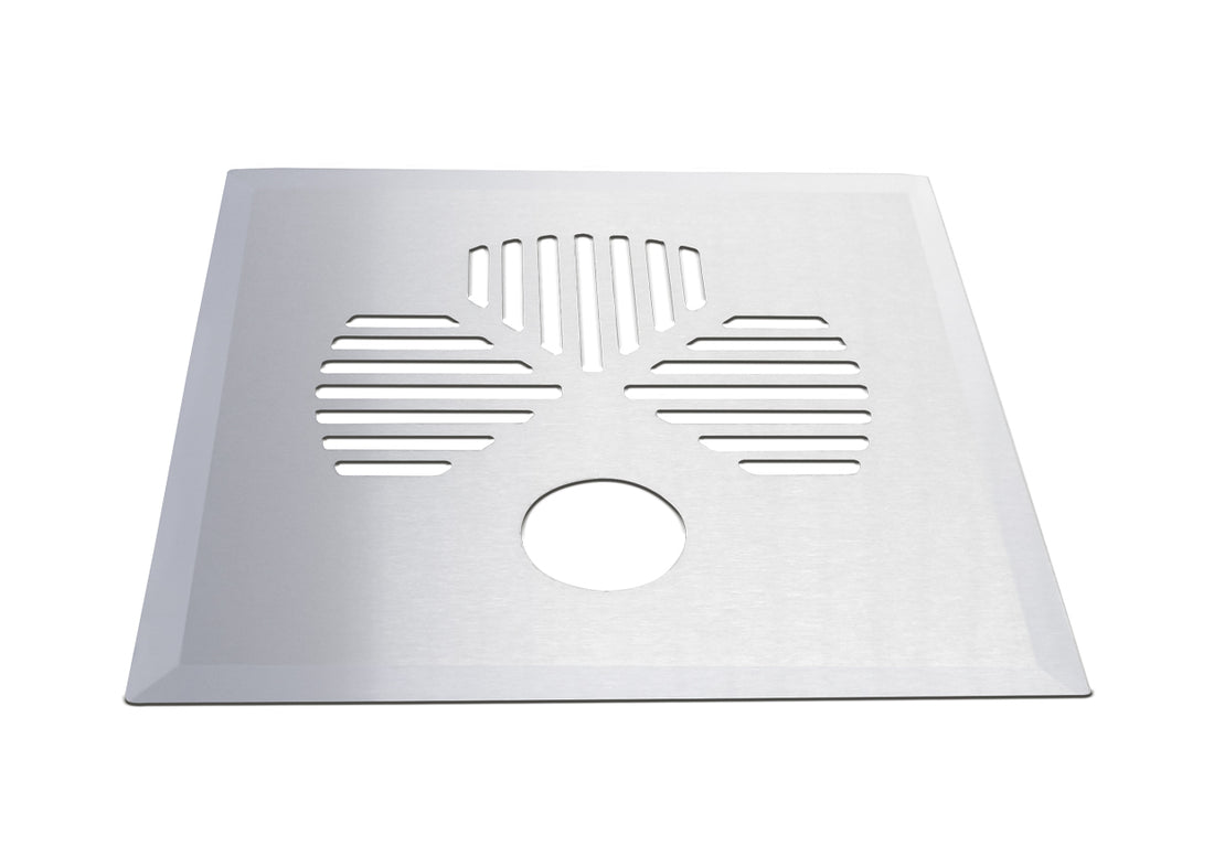 Floor drain cover only, APILA (clover), stainless steel, for pipe (682)
