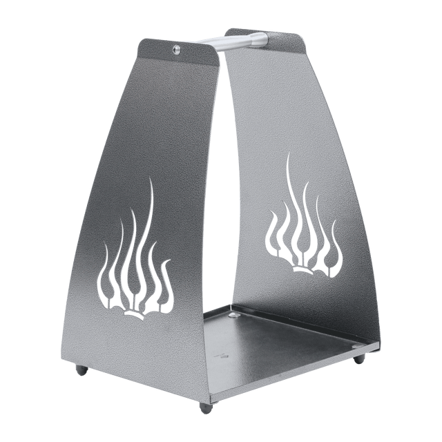 Liekki (flame) firewood carrier rack, antique silver (226)
