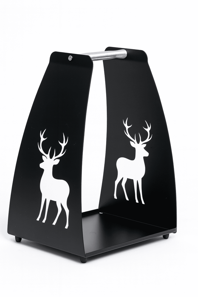 Poro (reindeer) firewood carrier rack, black (229)