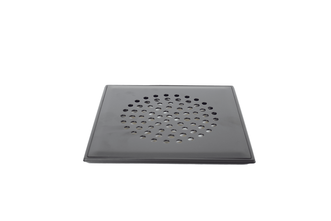 Floor drain cover ball, matte black, stainless steel frame (572)