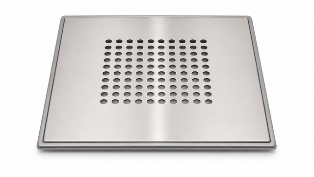 Floor drain cover NELIÖ (square), stainless steel frame (649)