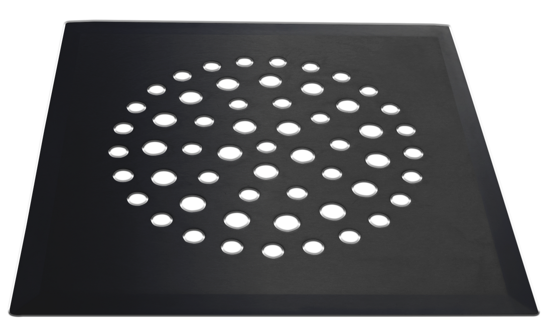 Floor drain cover only, PALLO (ball), matte black, stainless steel (663-4)