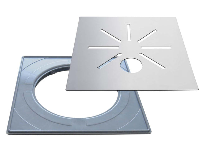 Floor drain cover SUNRISE for pipe, stainless steel (805)