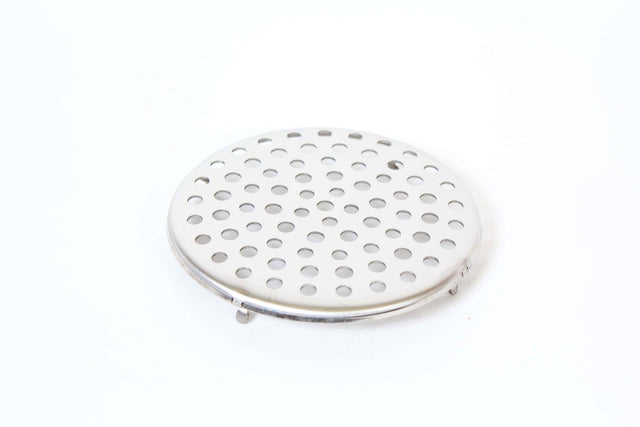 Floor drain cover, round, stainless steel, 150 mm, for vinyl flooring (814)