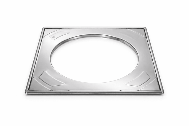 Floor drain cover standard installation frame, stainless steel (840)